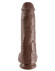 Коричневый фаллоимитатор-гигант на присоске 11 Cock with Balls - 28 см. Коричневый фаллоимитатор-гигант на присоске 11 Cock with Balls - 28 см.