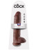 Коричневый фаллоимитатор-гигант на присоске 11 Cock with Balls - 28 см. Коричневый фаллоимитатор-гигант на присоске 11 Cock with Balls - 28 см.
