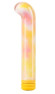 Желтый компактный вибратор из стекла Magic Cane - 12 см. Желтый компактный вибратор из стекла Magic Cane - 12 см.