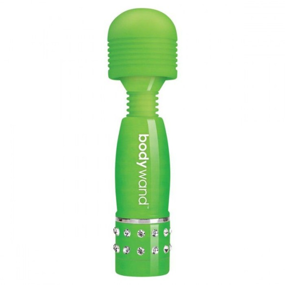 Светящийся в темноте жезловый мини-вибратор с кристаллами Mini Massager Glow In The Dark Светящийся в темноте жезловый мини-вибратор с кристаллами Mini Massager Glow In The Dark