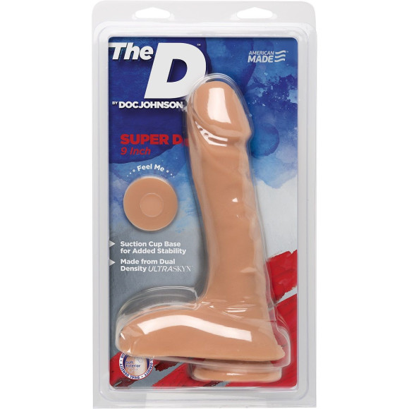Телесный фаллоимитатор на присоске The D Super D 9 Vanilla - 22,86 см. Телесный фаллоимитатор на присоске The D Super D 9 Vanilla - 22,86 см.