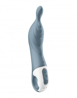 Серый вибратор Satisfyer A-Mazing 2 - 22,1 см.