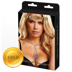 Галстук из золотистых кристаллов EXECUTIVE Rhinestone Tie Галстук из золотистых кристаллов EXECUTIVE Rhinestone Tie