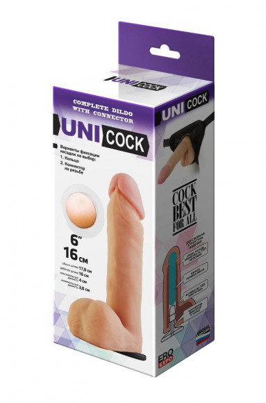 Насадка для страпона фаллической формы UNICOCK 6 - 18 см. Насадка для страпона фаллической формы UNICOCK 6 - 18 см.