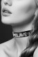 Чокер с надписью COLLIER STRASS SLAVE CUIR BOVIN Чокер с надписью COLLIER STRASS SLAVE CUIR BOVIN