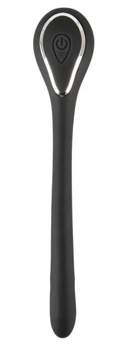 Черный гибкий уретральный стимулятор с вибрацией Vibrating Bendable Dilator - 13,5 см. Черный гибкий уретральный стимулятор с вибрацией Vibrating Bendable Dilator - 13,5 см.