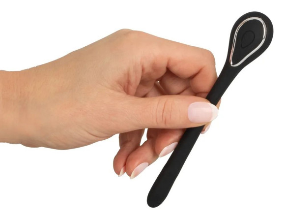 Черный гибкий уретральный стимулятор с вибрацией Vibrating Bendable Dilator - 13,5 см. Черный гибкий уретральный стимулятор с вибрацией Vibrating Bendable Dilator - 13,5 см.