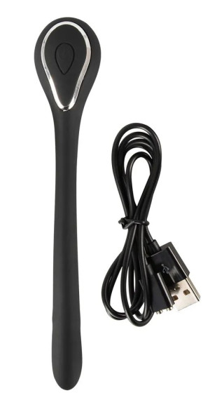 Черный гибкий уретральный стимулятор с вибрацией Vibrating Bendable Dilator - 13,5 см. Черный гибкий уретральный стимулятор с вибрацией Vibrating Bendable Dilator - 13,5 см.