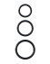 Набор из трех черных эрекционных колец Silicone 3-Ring Stamina Set Набор из трех черных эрекционных колец Silicone 3-Ring Stamina Set