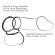 Набор из трех черных эрекционных колец Silicone 3-Ring Stamina Set Набор из трех черных эрекционных колец Silicone 3-Ring Stamina Set