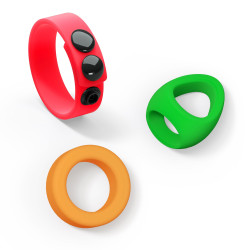 Набор из 3 разноцветных эрекционных колец Kit Neon Ring Набор из 3 разноцветных эрекционных колец Kit Neon Ring