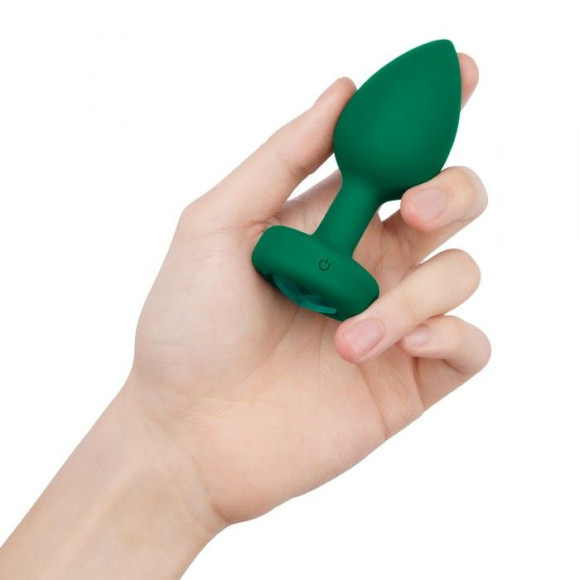 Зеленая анальная вибровтулка с кристаллом Vibrating Jewel Plug M/L - 10,5 см. Зеленая анальная вибровтулка с кристаллом Vibrating Jewel Plug M/L - 10,5 см.