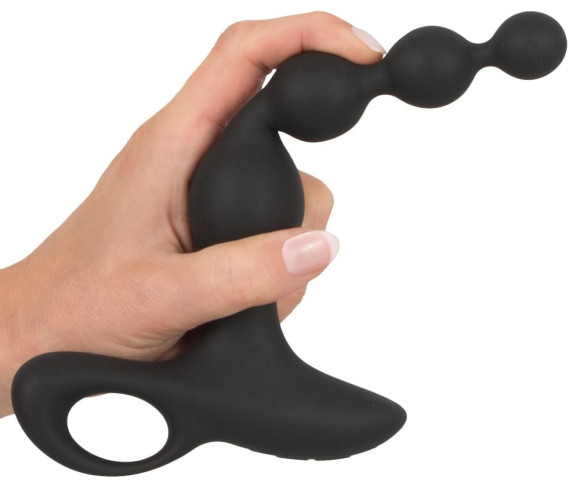 Черная анальная цепочка с вибрацией Rechargeable Anal Beads - 20 см. Черная анальная цепочка с вибрацией Rechargeable Anal Beads - 20 см.