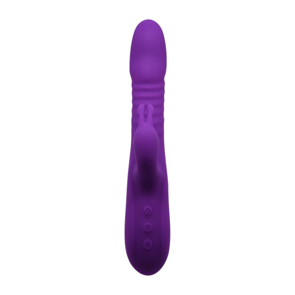 Фиолетовый вибратор-кролик Romax - 24,4 см. Фиолетовый вибратор-кролик Romax - 24,4 см.