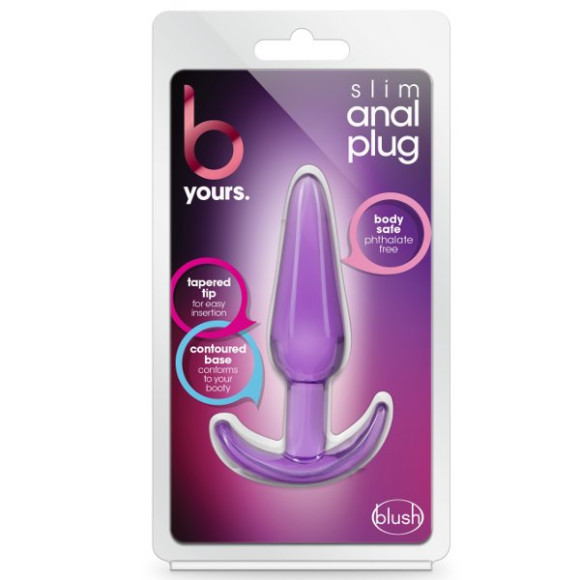 Фиолетовая анальная пробка в форме якоря Slim Anal Plug - 10,8 см. Фиолетовая анальная пробка в форме якоря Slim Anal Plug - 10,8 см.