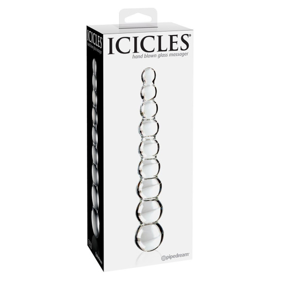 Стеклянная анальная елочка Icicles No.2 - 21,6 см. Стеклянная анальная елочка Icicles No.2 - 21,6 см.