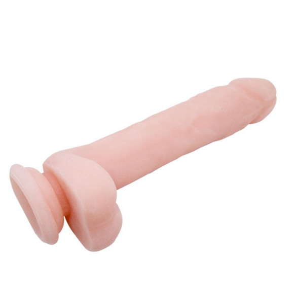 Телесный фаллоимитатор на присоске Super Dildo - 21,5 см. Телесный фаллоимитатор на присоске Super Dildo - 21,5 см.