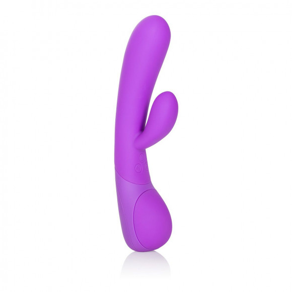 Фиолетовый вибромассажер Impress “g” со стимуляцией клитора - 18 см. Фиолетовый вибромассажер Impress “g” со стимуляцией клитора - 18 см.