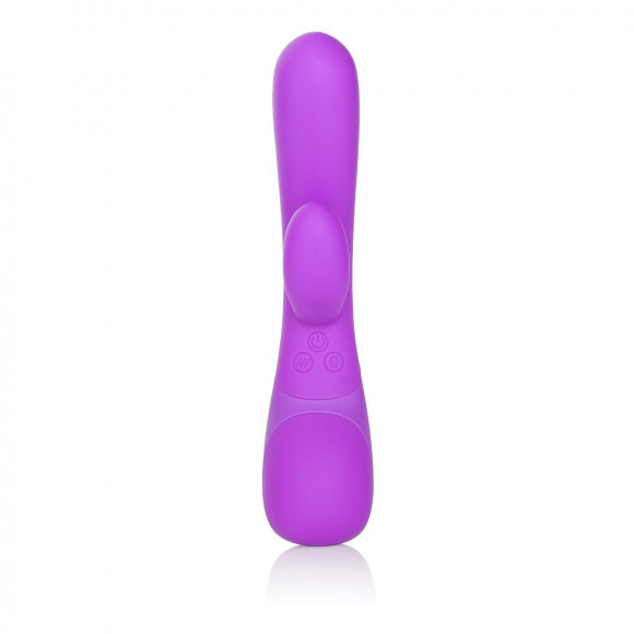 Фиолетовый вибромассажер Impress “g” со стимуляцией клитора - 18 см. Фиолетовый вибромассажер Impress “g” со стимуляцией клитора - 18 см.