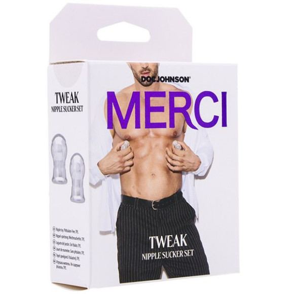 Прозрачные вакуумные зажимы на соски Tweak Nipple Sucker Set Прозрачные вакуумные зажимы на соски Tweak Nipple Sucker Set