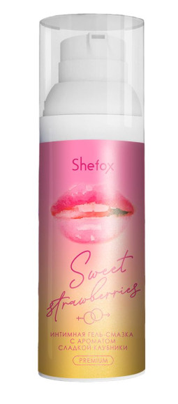 Интимная гель-смазка Shefox Premium «Сладкая клубника» - 50 мл. Интимная гель-смазка Shefox Premium «Сладкая клубника» - 50 мл.