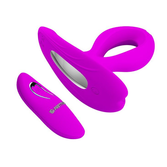 Лиловый вибромассажер Magic Finger с пультом ДУ Лиловый вибромассажер Magic Finger с пультом ДУ