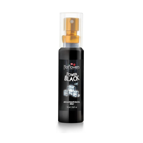 Спрей для оральных ласк Power Black с охлаждающим эффектом - 18 мл. Спрей для оральных ласк Power Black с охлаждающим эффектом - 18 мл.