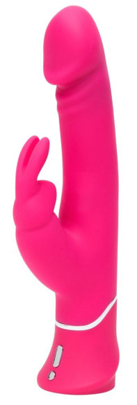 Розовый вибратор-кролик Realistic Dual Density Rechargeable Rabbit Vibrator - 25,5 см. Розовый вибратор-кролик Realistic Dual Density Rechargeable Rabbit Vibrator - 25,5 см.