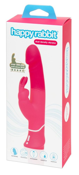 Розовый вибратор-кролик Realistic Dual Density Rechargeable Rabbit Vibrator - 25,5 см. Розовый вибратор-кролик Realistic Dual Density Rechargeable Rabbit Vibrator - 25,5 см.