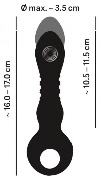 Черный вибратор с мощной поступательной стимуляцией Strong Thrusting Vibrator Черный вибратор с мощной поступательной стимуляцией Strong Thrusting Vibrator