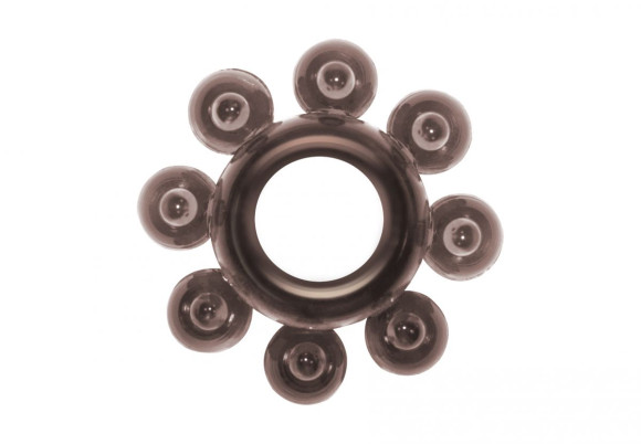 Чёрное эрекционное кольцо Rings Bubbles Чёрное эрекционное кольцо Rings Bubbles