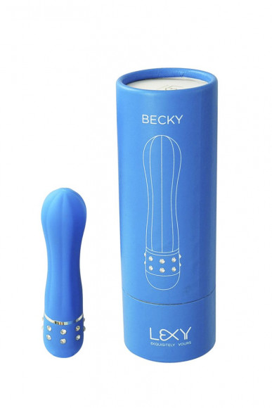 Синий вибратор Becky - 11,5 см. Синий вибратор Becky - 11,5 см.