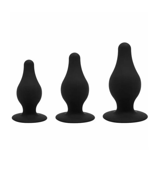 Набор из 3 черных анальных втулок SILEXD Silicone Plug Kit Model 2 Набор из 3 черных анальных втулок SILEXD Silicone Plug Kit Model 2