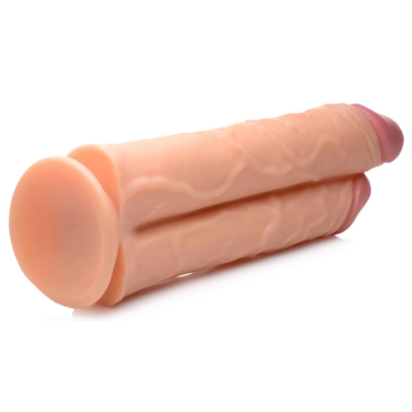 Телесный сдвоенный фаллоимитатор Double Stuffer 10 Double Pecker Dildo - 27 см. Телесный сдвоенный фаллоимитатор Double Stuffer 10 Double Pecker Dildo - 27 см.