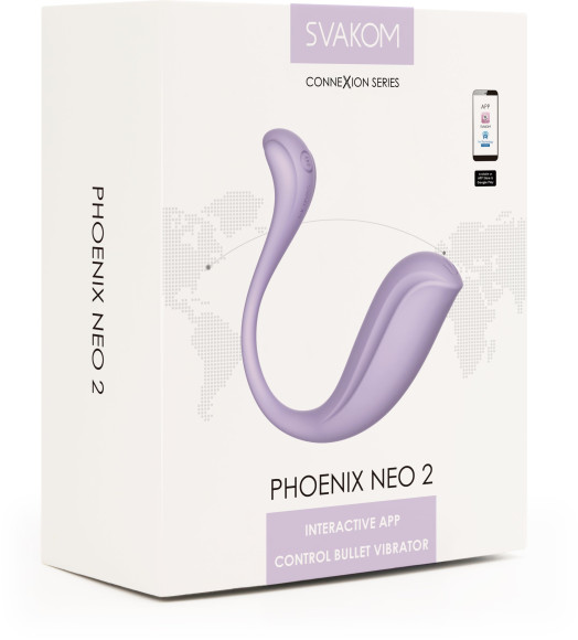 Сиреневый вибромассажер Phoenix Neo 2 Сиреневый вибромассажер Phoenix Neo 2