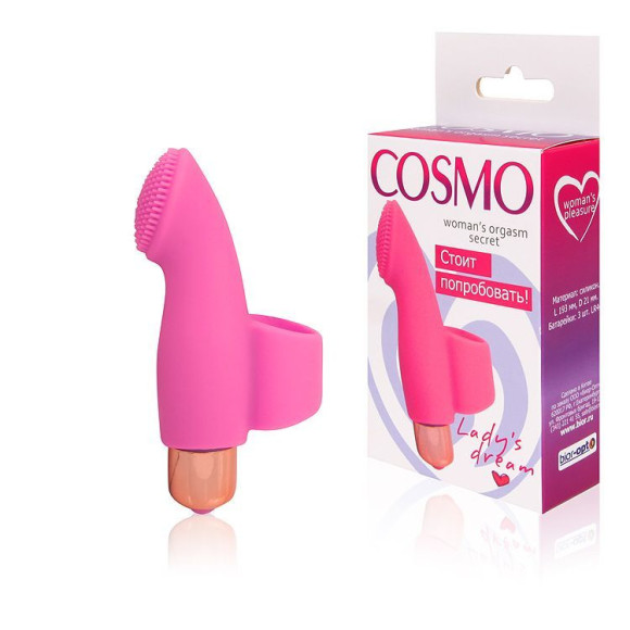 Розовый клиторальный стимулятор Cosmo Розовый клиторальный стимулятор Cosmo