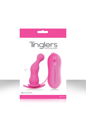 Розовая анальная вибро-пробка Tinglers - Plug III Розовая анальная вибро-пробка Tinglers - Plug III
