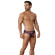 Черные принтованные трусы-джоки Natura Jockstrap