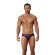 Черные принтованные трусы-джоки Natura Jockstrap