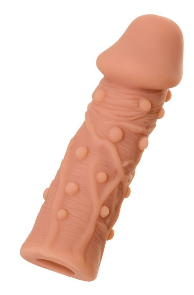 Насадка фаллического вида с венками и шишечками Extreme Sleeve 006 S-size - 12,7 см. Насадка фаллического вида с венками и шишечками Extreme Sleeve 006 S-size - 12,7 см.