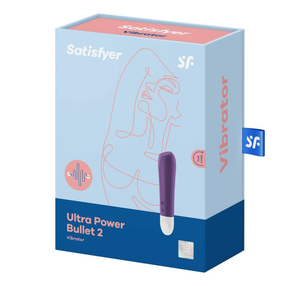 Фиолетовый мини-вибратор Ultra Power Bullet 2 Фиолетовый мини-вибратор Ultra Power Bullet 2