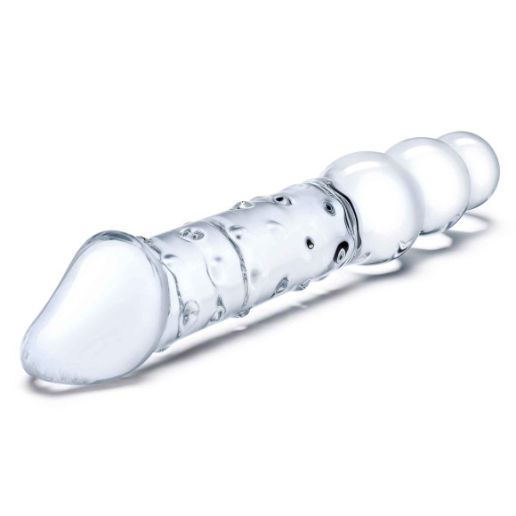 Прозрачный двухсторонний стимулятор 12  Double Ended Dildo - 28 см.