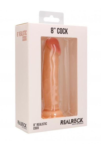 Телесный фаллоимитатор Realistic Cock 8 - 20 см. Телесный фаллоимитатор Realistic Cock 8 - 20 см.