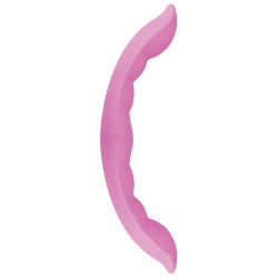 Розовый двусторонний фаллоимитатор DIP-DOUBLE INSIDE PLEASURE SILICONE - 30 см.