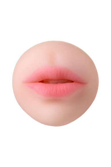 Телесный двусторонний мастурбатор Pretty Mouth - ротик и вагина Телесный двусторонний мастурбатор Pretty Mouth - ротик и вагина