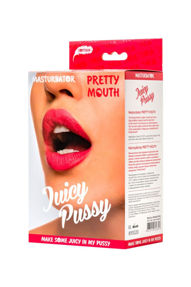 Телесный двусторонний мастурбатор Pretty Mouth - ротик и вагина Телесный двусторонний мастурбатор Pretty Mouth - ротик и вагина
