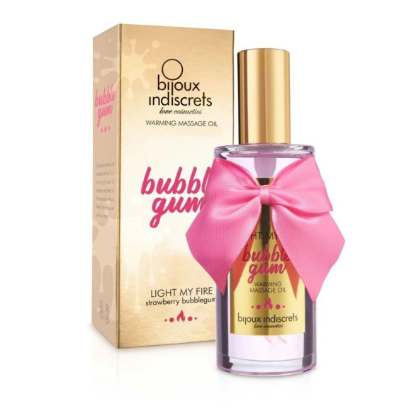 Разогревающее массажное масло Light My Fire Bubble Gum с ароматом бабл-гам - 100 мл. Разогревающее массажное масло Light My Fire Bubble Gum с ароматом бабл-гам - 100 мл.