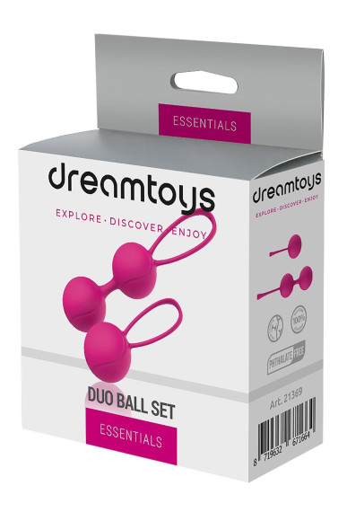 Набор розовых вагинальных шариков PLEASURE BALLS & EGGS DUO BALL SET Набор розовых вагинальных шариков PLEASURE BALLS & EGGS DUO BALL SET