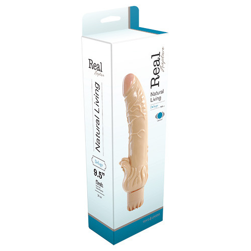 Телесный вибратор с клиторальными лепестками REALISTIC VIBRATOR REAL RAPTURE DELUGE - 24 см. Телесный вибратор с клиторальными лепестками REALISTIC VIBRATOR REAL RAPTURE DELUGE - 24 см.
