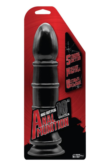 Чёрный анальный фаллоимитатор с рёбрышками Anal Munition Huge Butt Plug - 28,5 см. Чёрный анальный фаллоимитатор с рёбрышками Anal Munition Huge Butt Plug - 28,5 см.